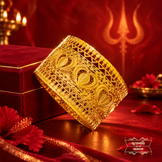 Premium Gold Plated Trinayani Chur