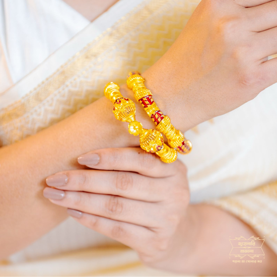 Premuim Gold Plated Indrani Bala Single Bangle
